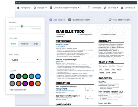 app.enhancv|Getting started with your resume .